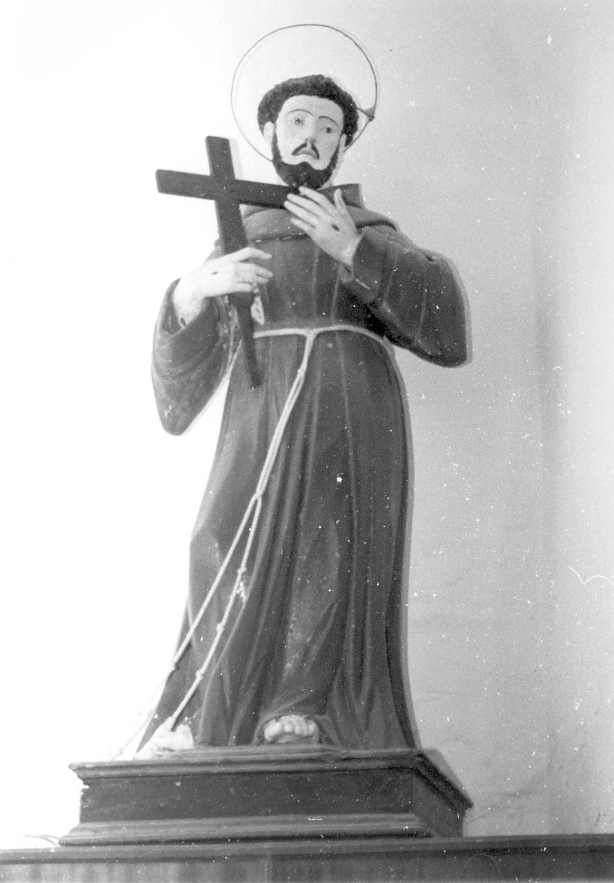 San Francesco d'Assisi (statua, opera isolata) - bottega Italia meridionale (fine sec. XVII)