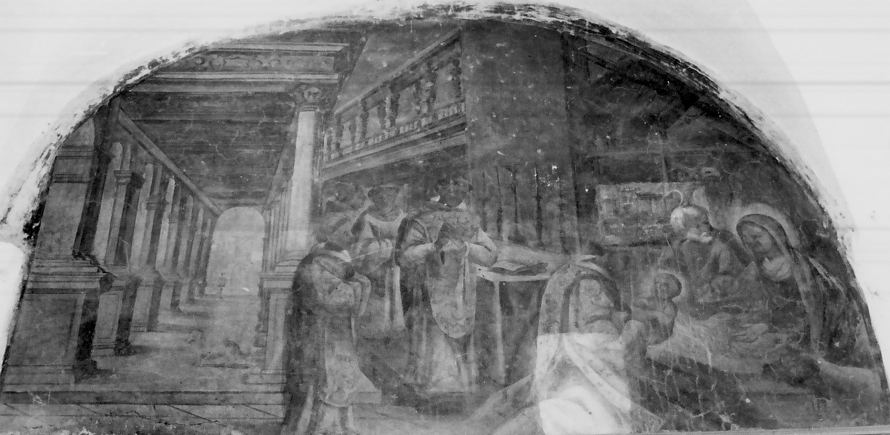 presepio di Greccio (dipinto, elemento d'insieme) di Riccio Saverio (prima metà sec. XVIII)