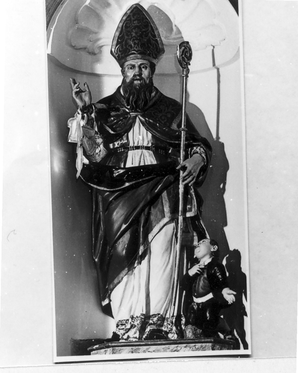 San Nicola di Bari (statua, opera isolata) - bottega calabrese (sec. XVIII)
