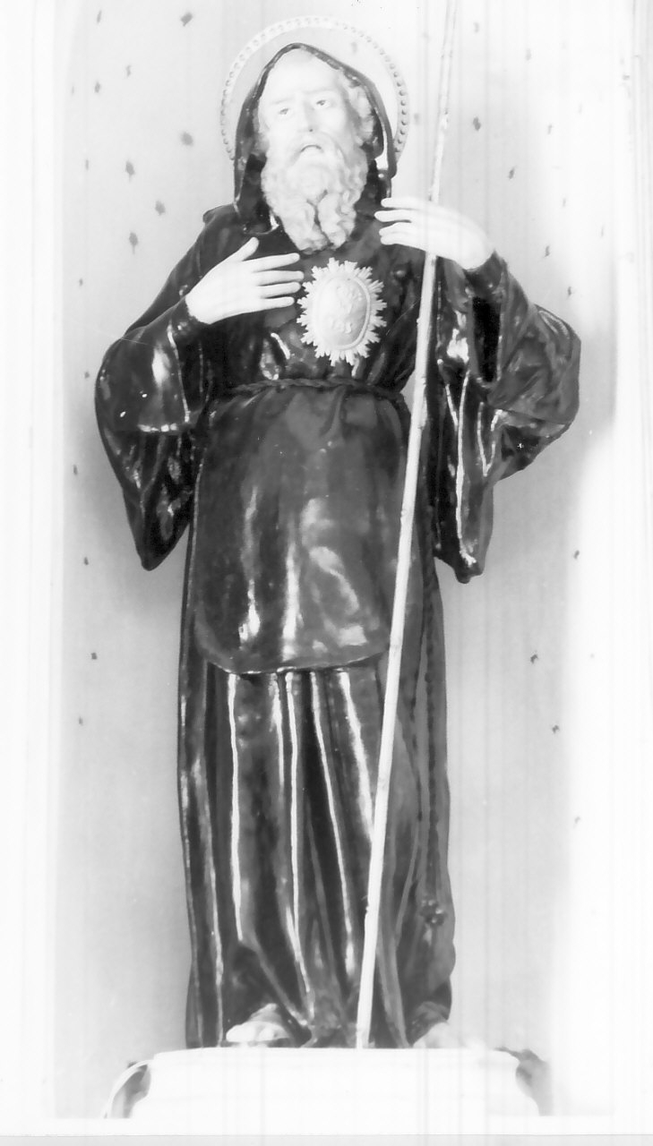 San Francesco di Paola (scultura, opera isolata) - bottega Italia meridionale (metà sec. XIX)