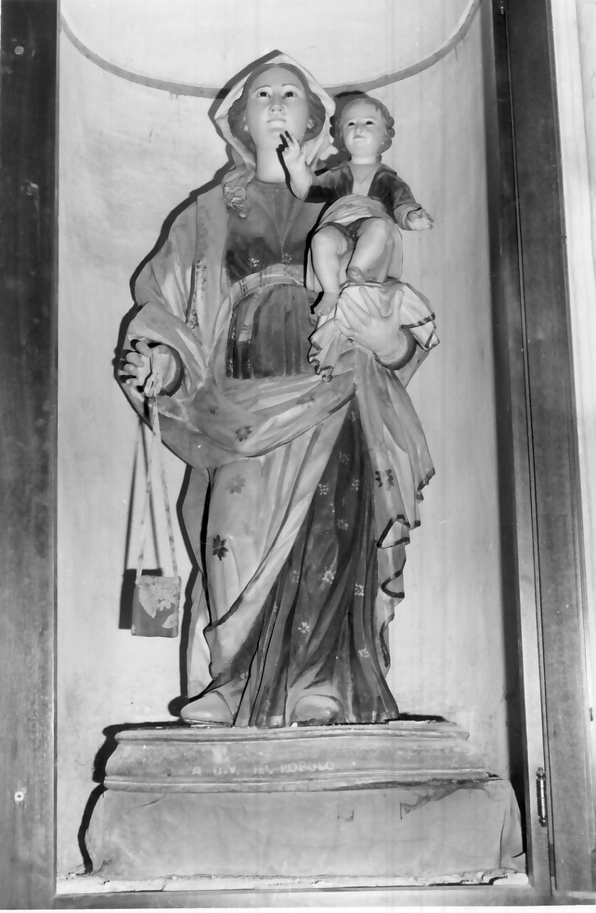 Madonna del Carmelo (scultura, opera isolata) - bottega Italia meridionale (sec. XVIII)