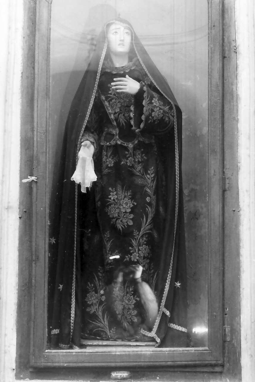 Madonna Addolorata (manichino, opera isolata) - bottega Italia meridionale (seconda metà sec. XIX)