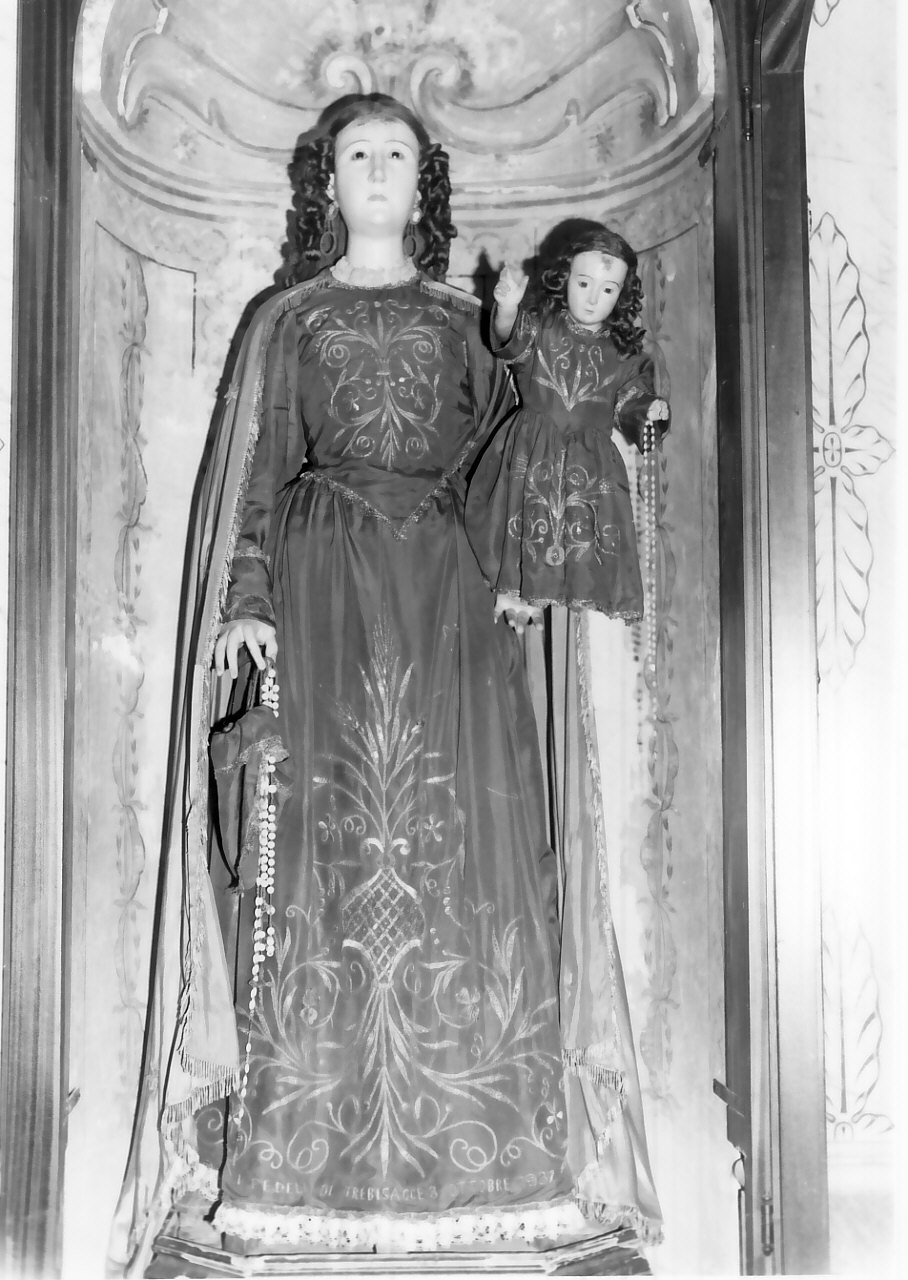 Madonna del Rosario (manichino, opera isolata) - bottega napoletana (fine/inizio secc. XVIII/ XIX)