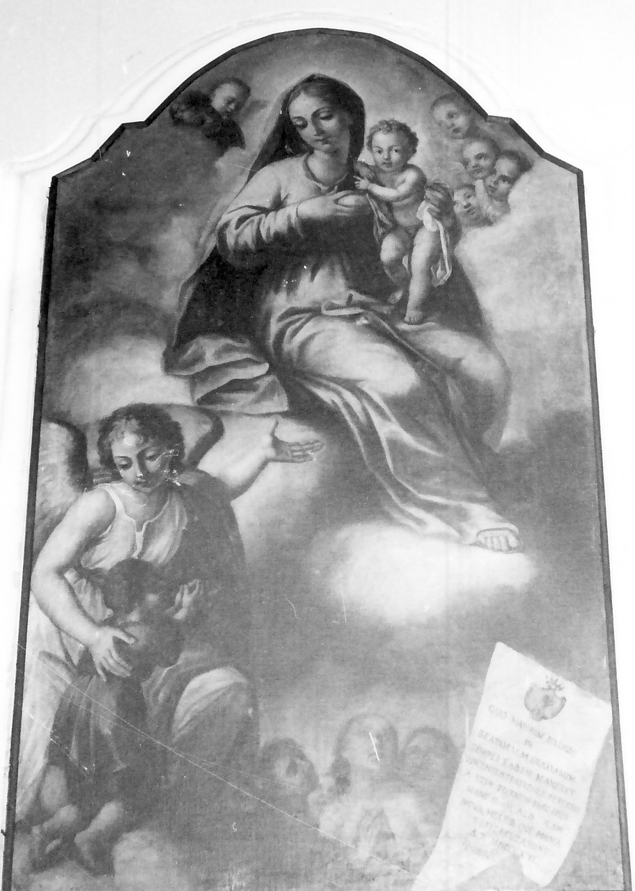 Madonna delle Grazie, Madonna con Bambino e altri personaggi (dipinto) di Granata Antonio (sec. XIX)