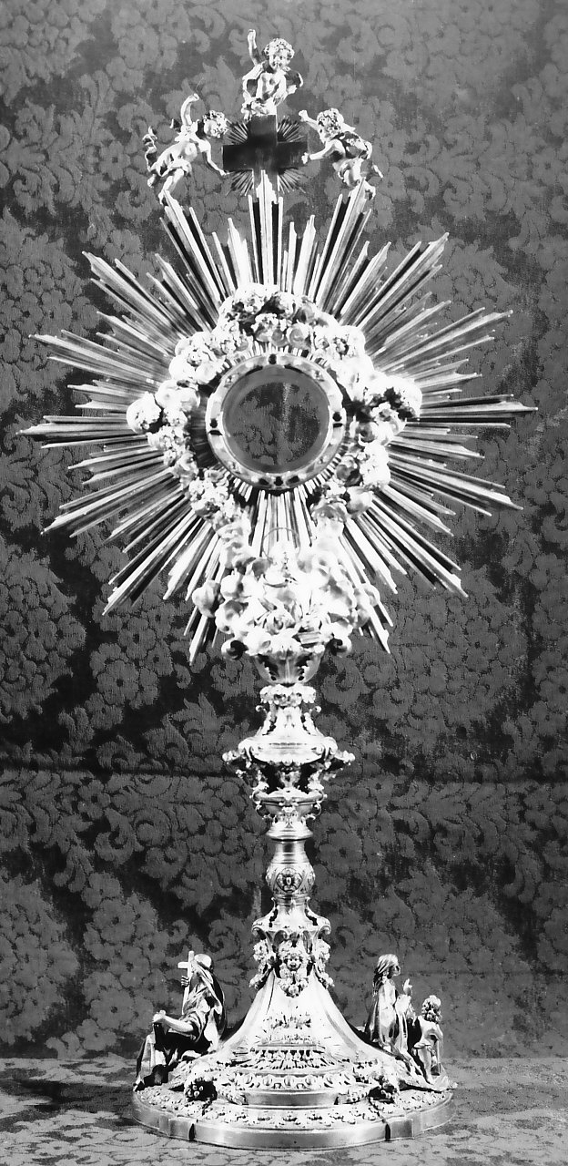 ostensorio - a raggiera, opera isolata - bottega Italia meridionale (fine sec. XIX)