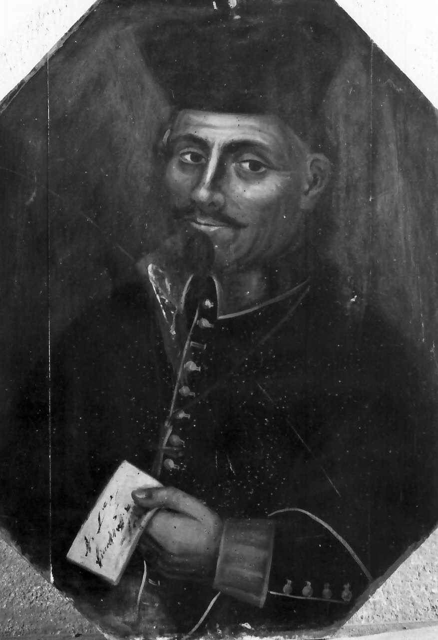 Pseudoritratto del Vescovo Kalochirio (Dordilectus), ritratto di ecclesiastico (dipinto, opera isolata) - ambito Italia meridionale (sec. XVII)