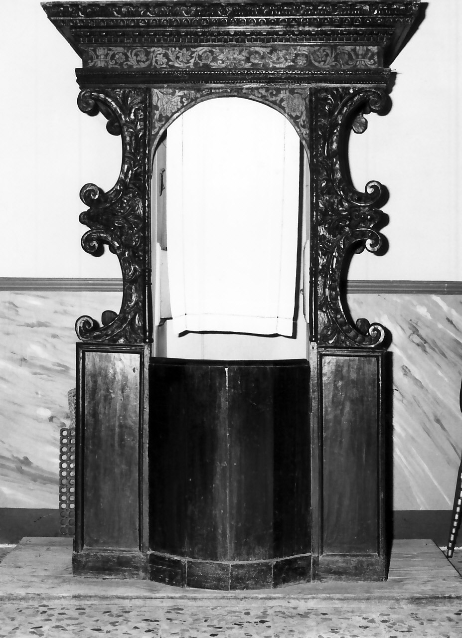 confessionale, serie - bottega calabrese (sec. XVIII)
