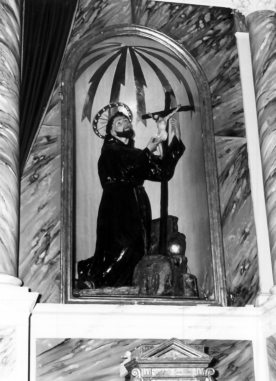 San Francesco d'Assisi (statua, opera isolata) - bottega Italia meridionale (sec. XIX)