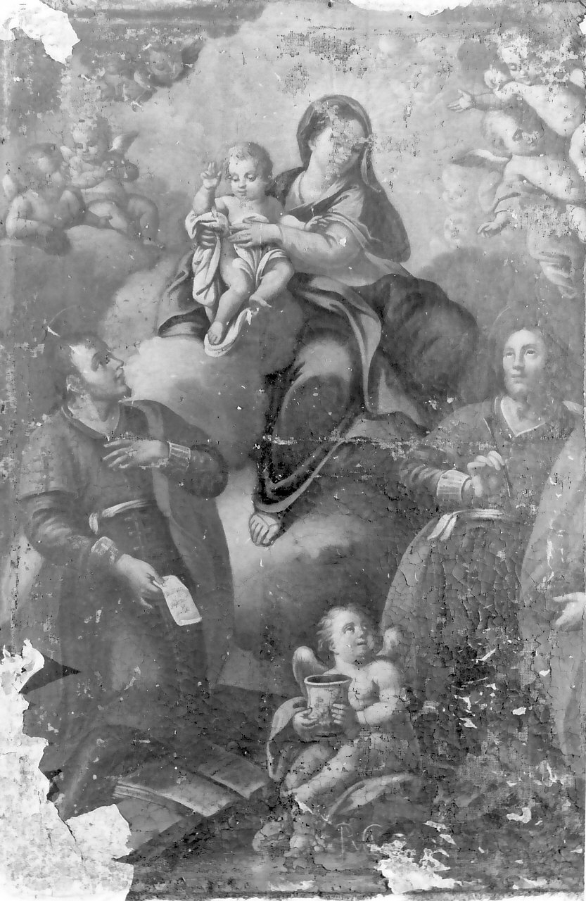 Madonna con Bambino e Santi (dipinto, opera isolata) - ambito Italia meridionale (sec. XVIII)