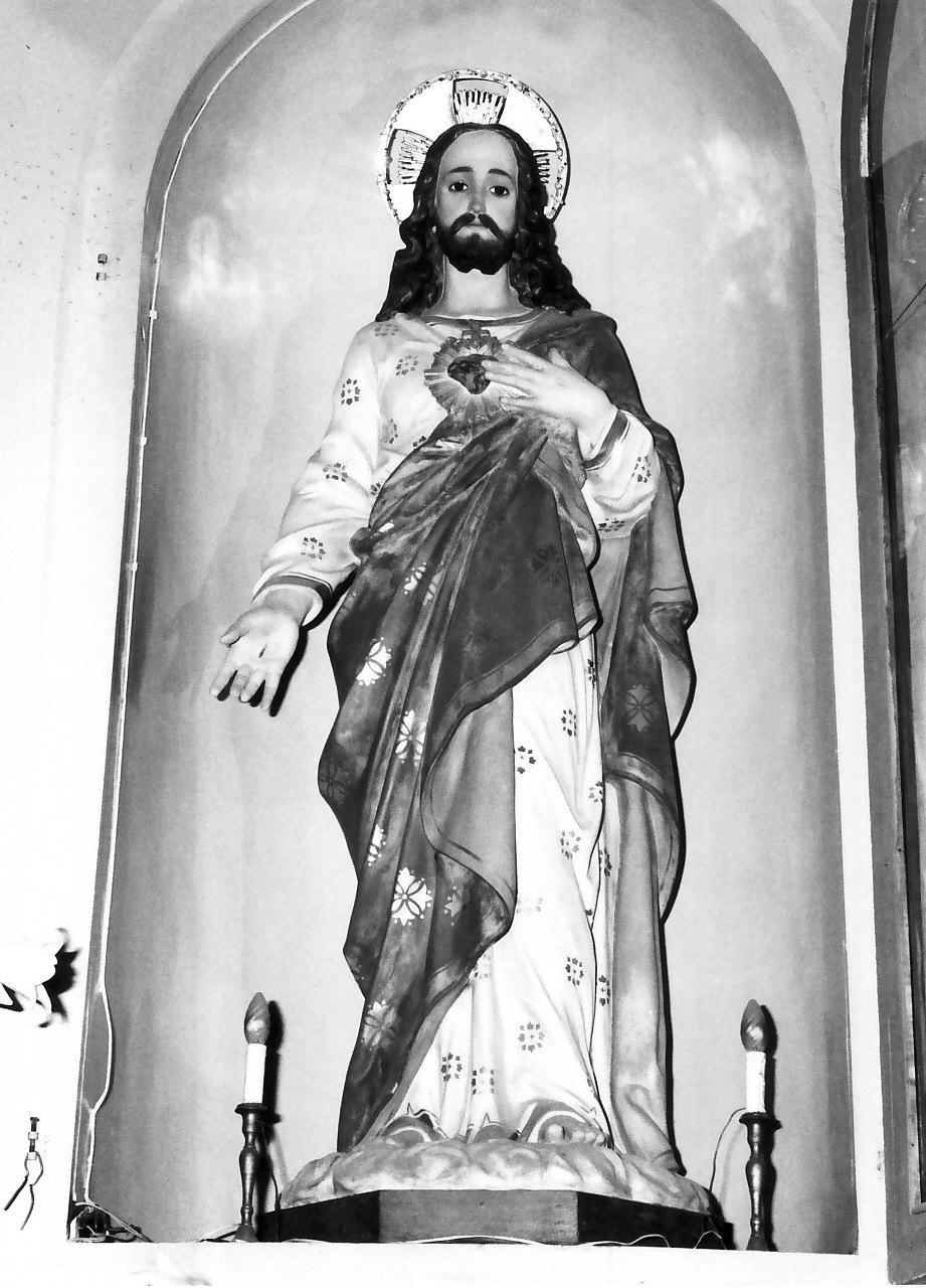 Sacro Cuore di Gesù (statua, opera isolata) - bottega Italia meridionale (sec. XIX)