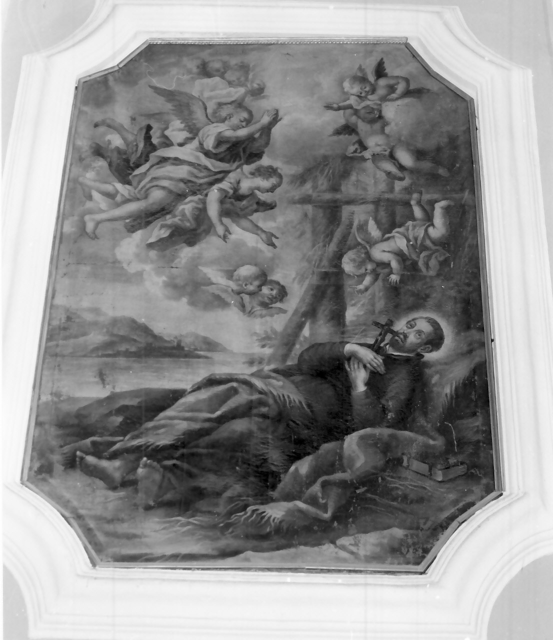 estasi di Sant'Ignazio di Loyola (dipinto) di Pascaletti Giuseppe (sec. XVIII)