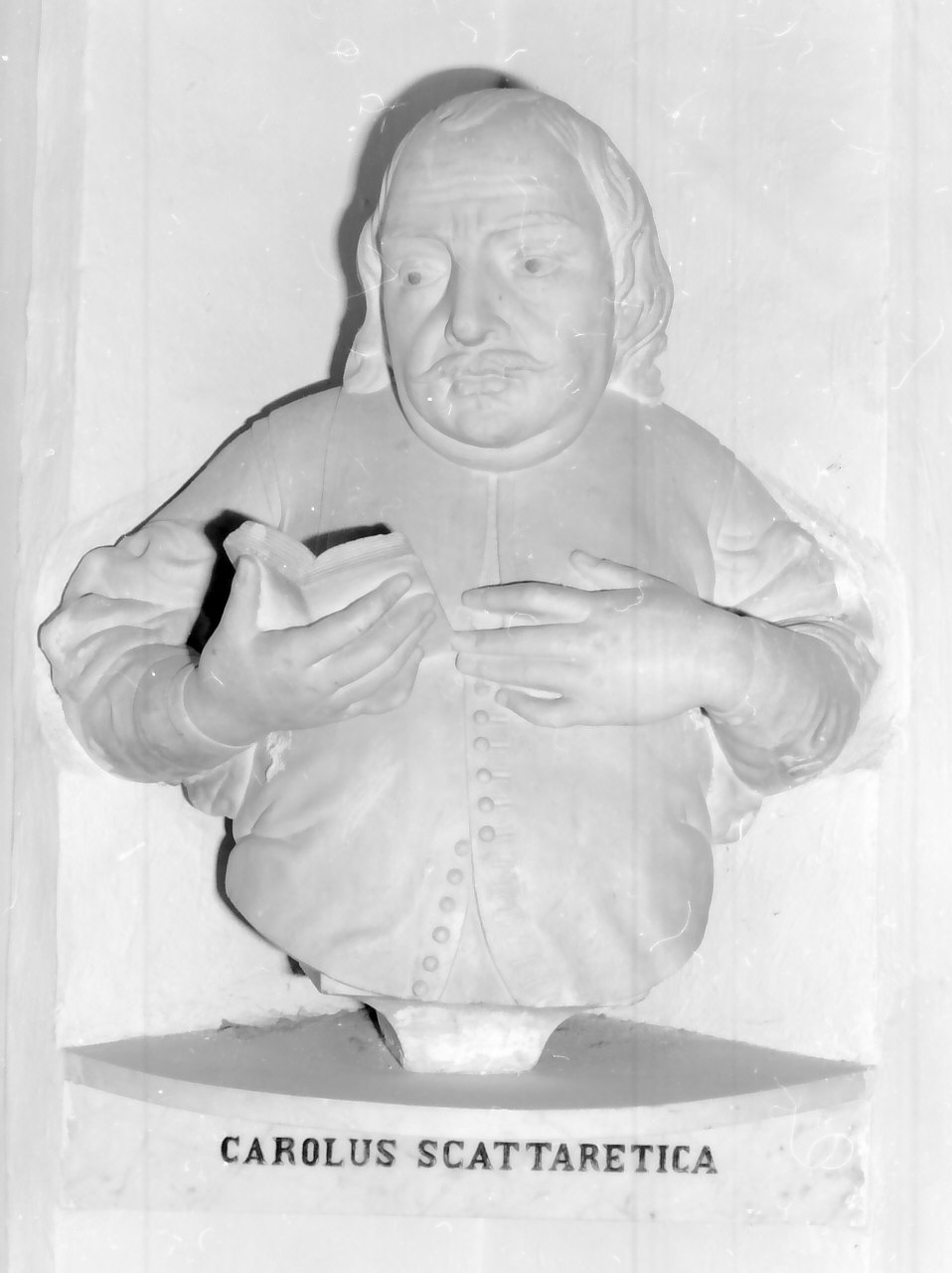 Ritratto di Carlo Scattaretica, ritratto d'uomo (busto, opera isolata) - bottega Italia meridionale (sec. XVII)