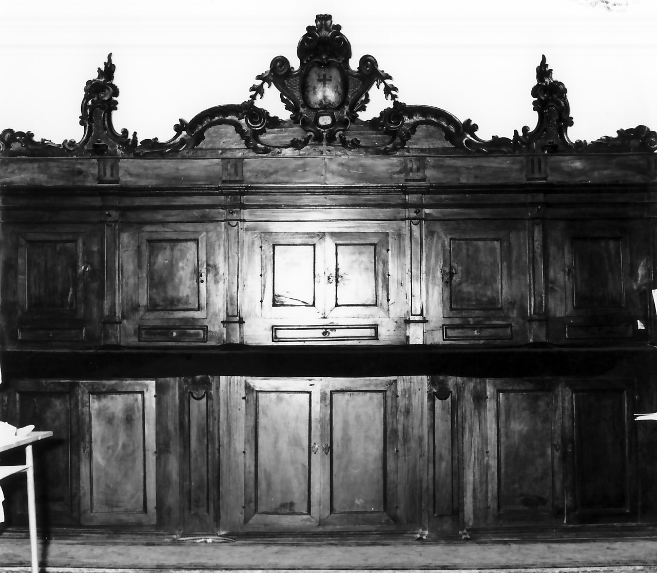 armadio da sacrestia, opera isolata - bottega Italia meridionale (sec. XIX)