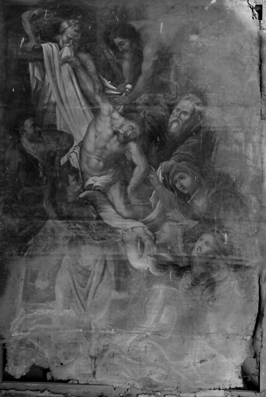 deposizione di Cristo dalla croce (dipinto, opera isolata) - ambito Italia meridionale (sec. XVIII)
