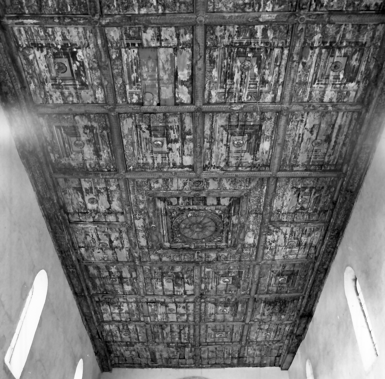 soffitto dipinto, opera isolata - bottega Italia meridionale (sec. XVI)