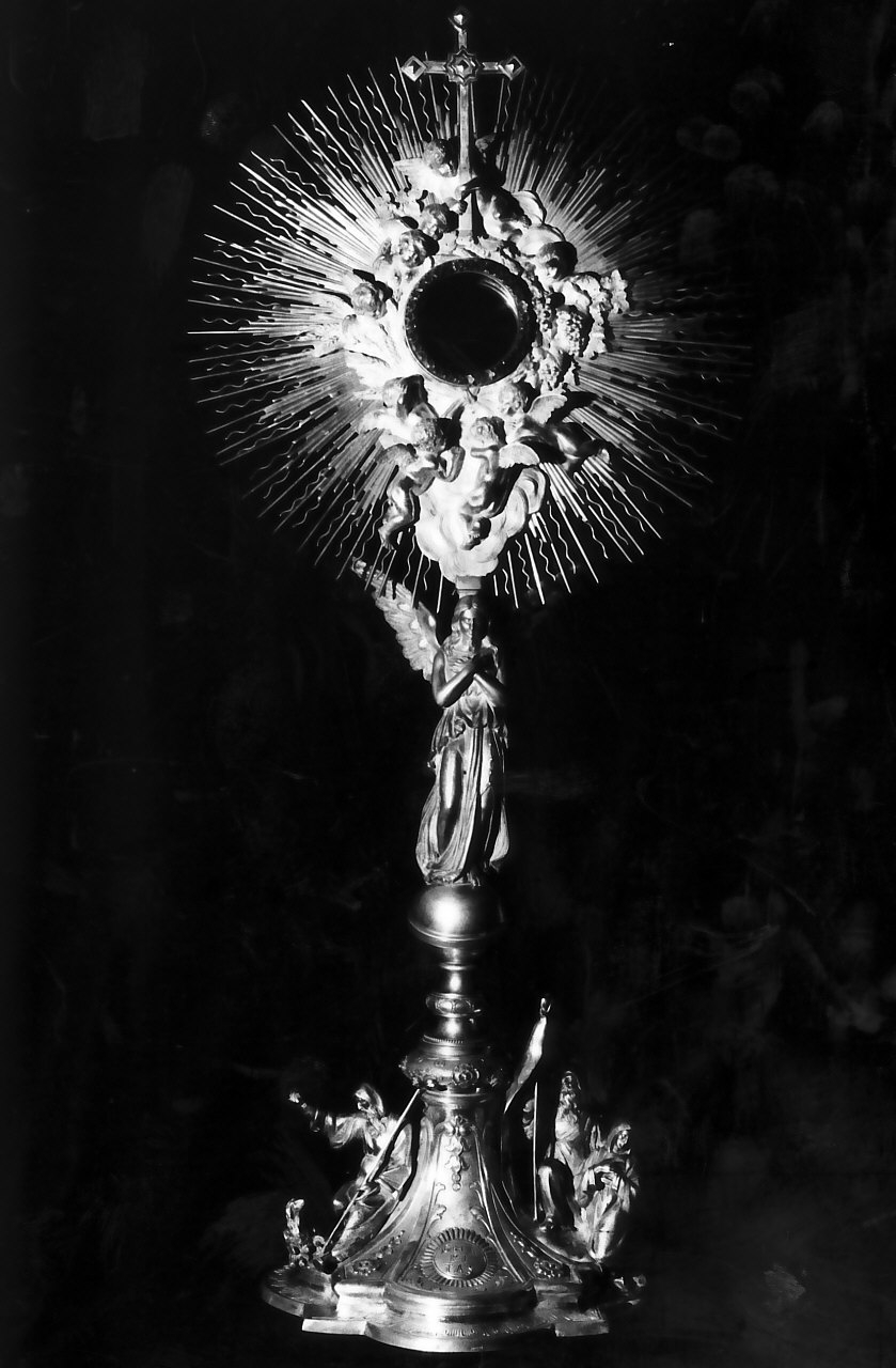 ostensorio - a raggiera, opera isolata di Bottega Catello (sec. XX)