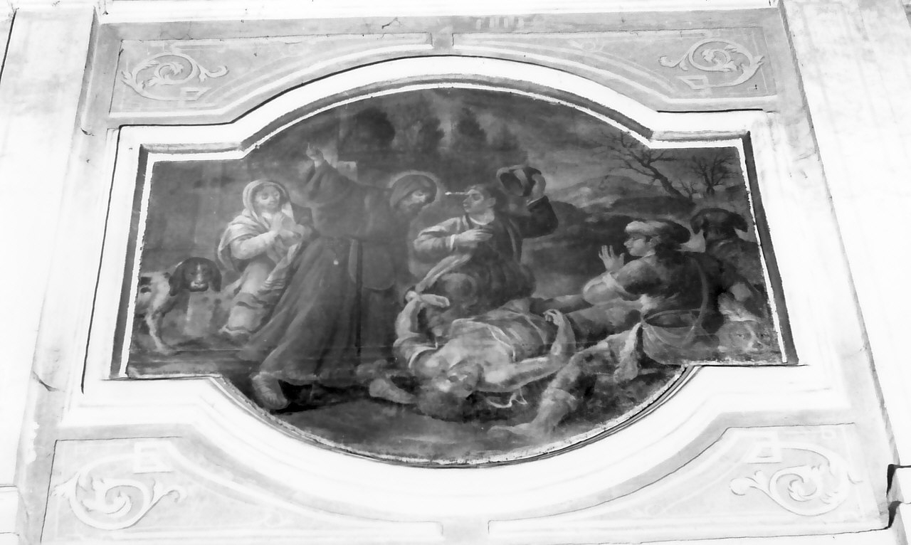 scena di vita di San Francesco di Paola (dipinto) - ambito Italia meridionale (sec. XVIII)
