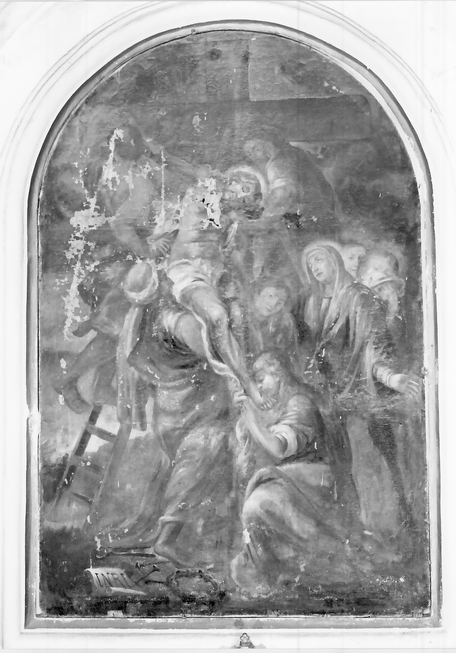 deposizione di Cristo dalla croce (dipinto) - ambito Italia meridionale (sec. XVIII)