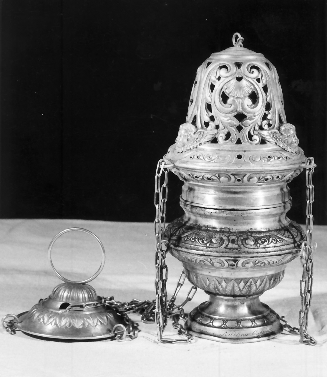 servizio per incensazione, opera isolata di Catello Elio (prima metà sec. XIX)