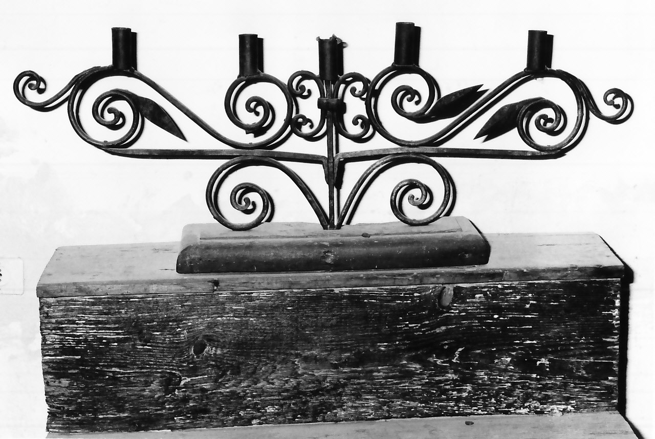 candelabro, opera isolata - bottega calabrese (sec. XIX)