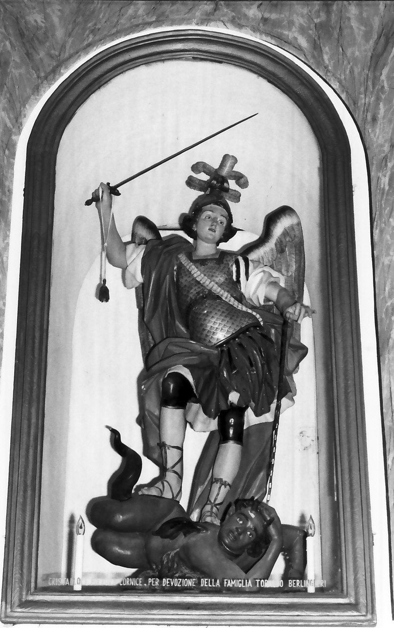 San Michele Arcangelo (statua, opera isolata) - bottega calabrese (sec. XIX)