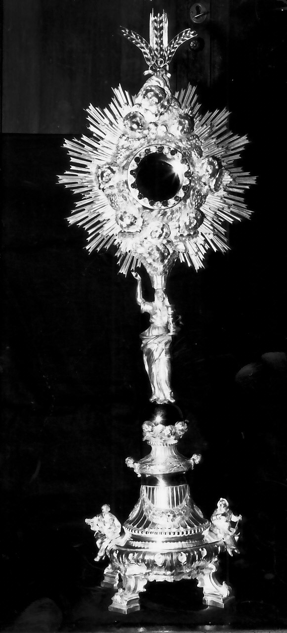 ostensorio - a raggiera, opera isolata - bottega napoletana (metà sec. XIX)