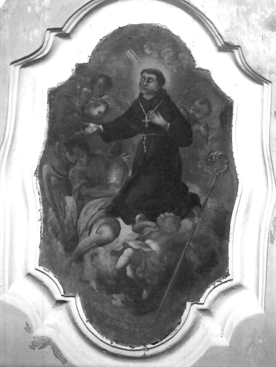 San Ludovico da Tolosa (dipinto, opera isolata) di Grimaldi Salvatore (sec. XVIII)