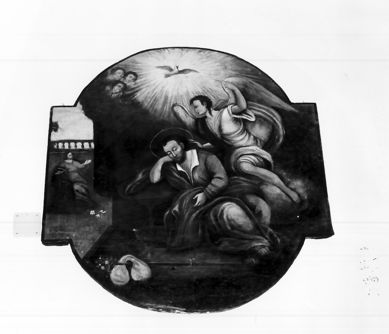 sogno di San Giuseppe (dipinto, opera isolata) - ambito Italia meridionale (sec. XIX)