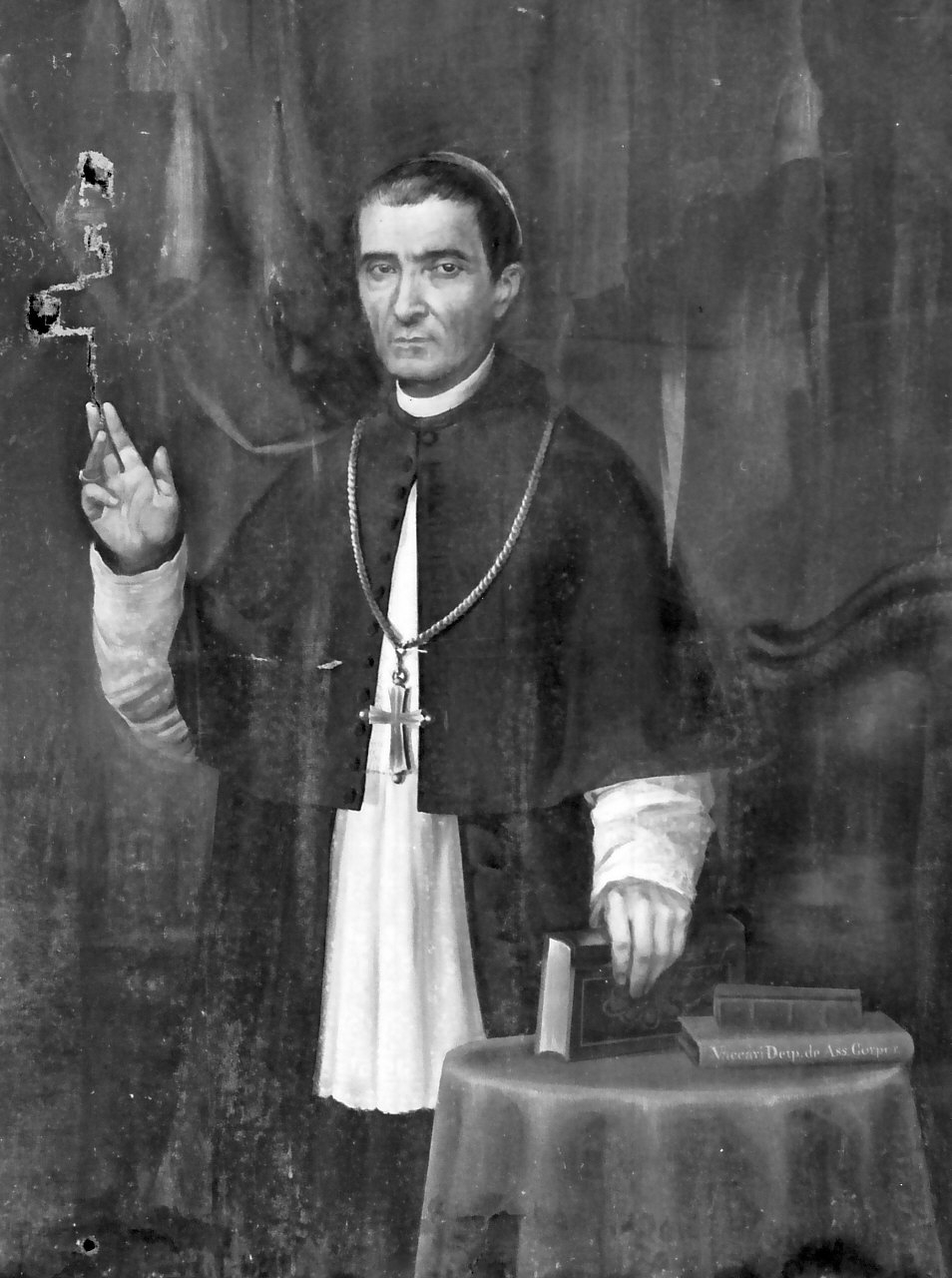 Ritratto di Mons. Luigi Vaccari, ritratto di ecclesiastico (dipinto, opera isolata) - ambito Italia meridionale (sec. XIX)