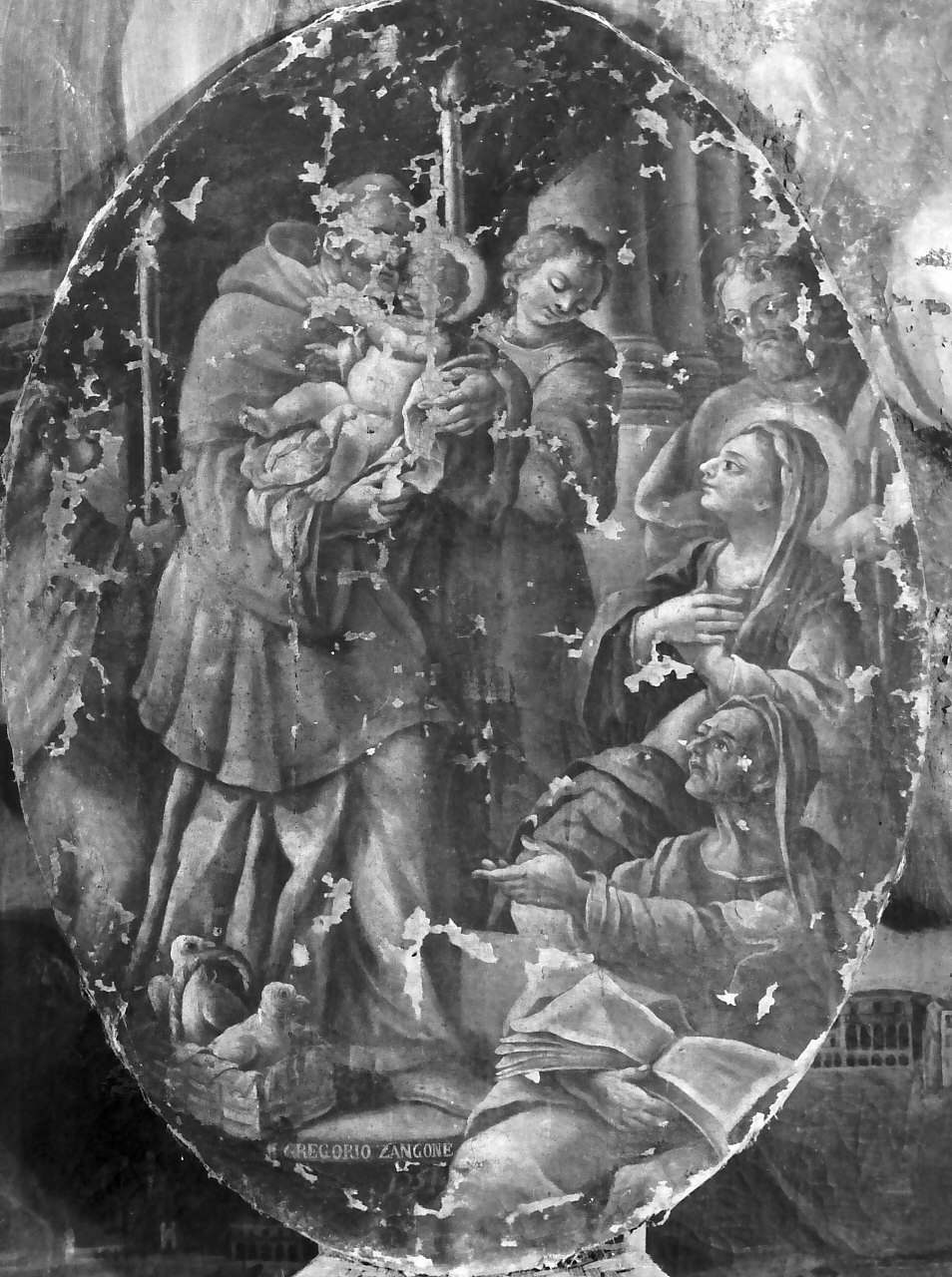 presentazione di Gesù al tempio (dipinto, opera isolata) di Zangone Gregorio (sec. XVIII)