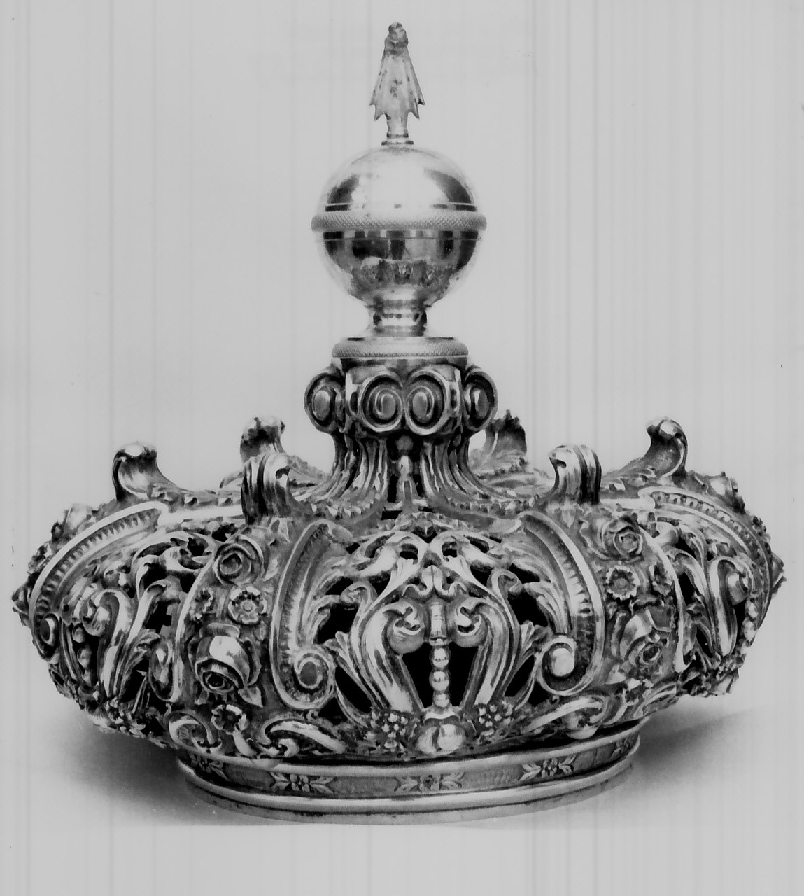 corona da statua, opera isolata - bottega Italia meridionale (prima metà sec. XIX)
