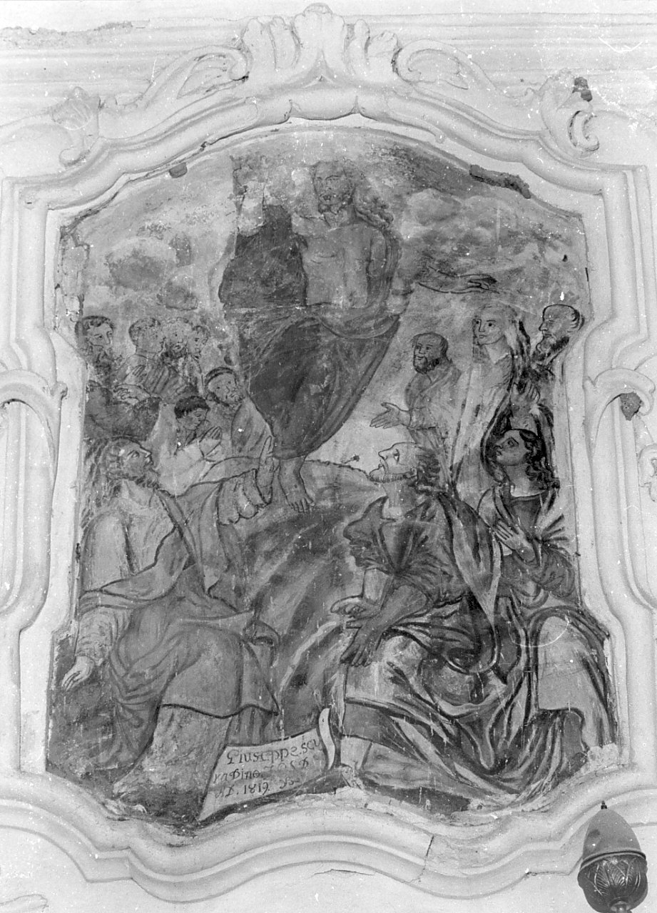ascensione di Cristo (dipinto, opera isolata) - ambito Italia meridionale (sec. XIX)
