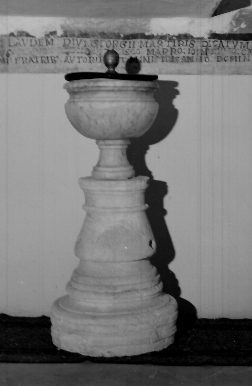 fonte battesimale - bottega calabrese (sec. XVI, sec. XIX)