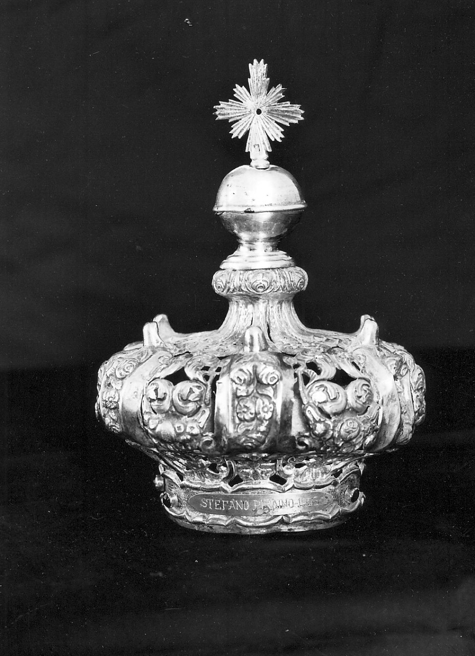 corona da statua, opera isolata - bottega Italia meridionale (sec. XX)