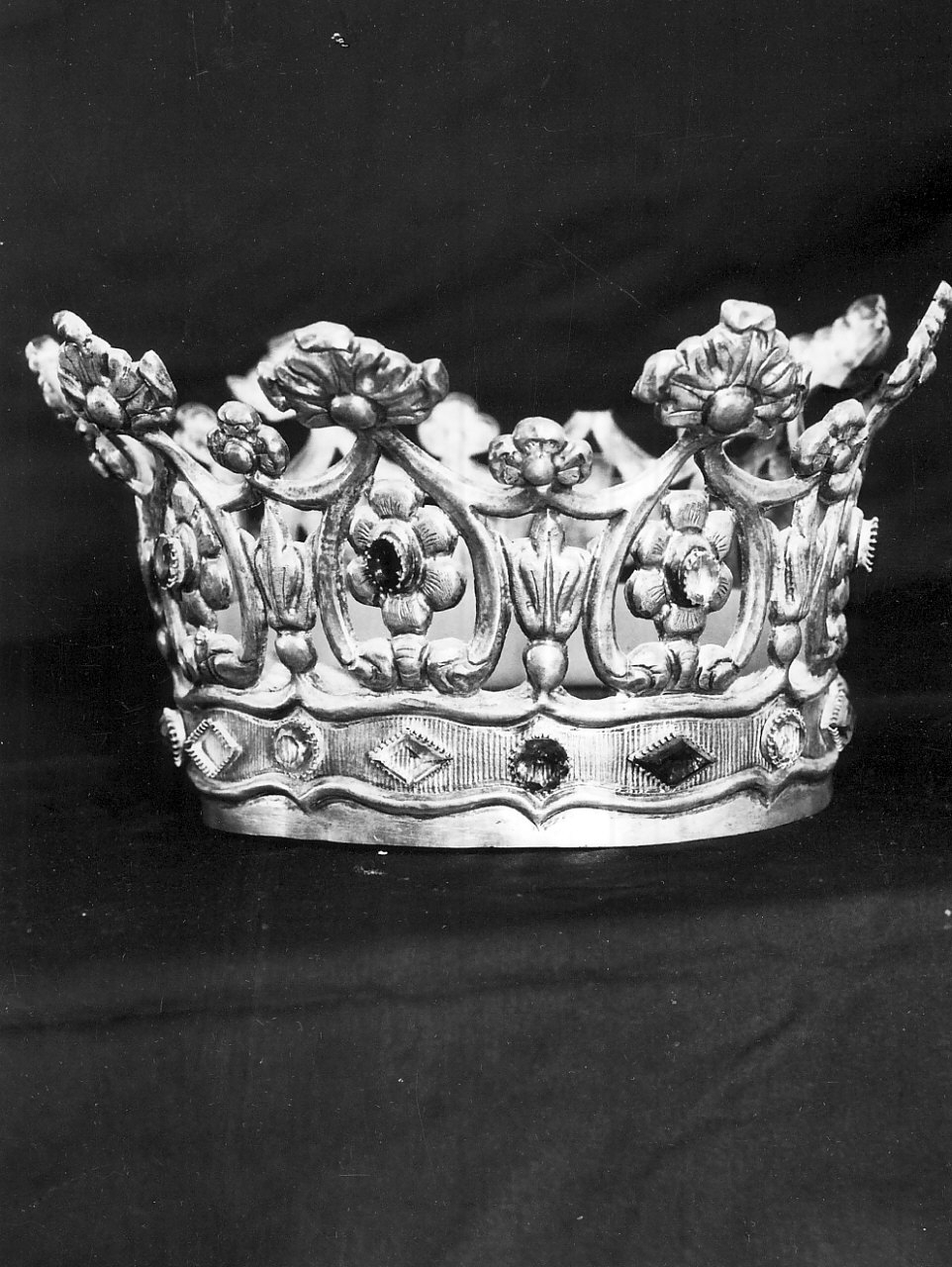 corona da statua, opera isolata - bottega Italia meridionale (sec. XIX)