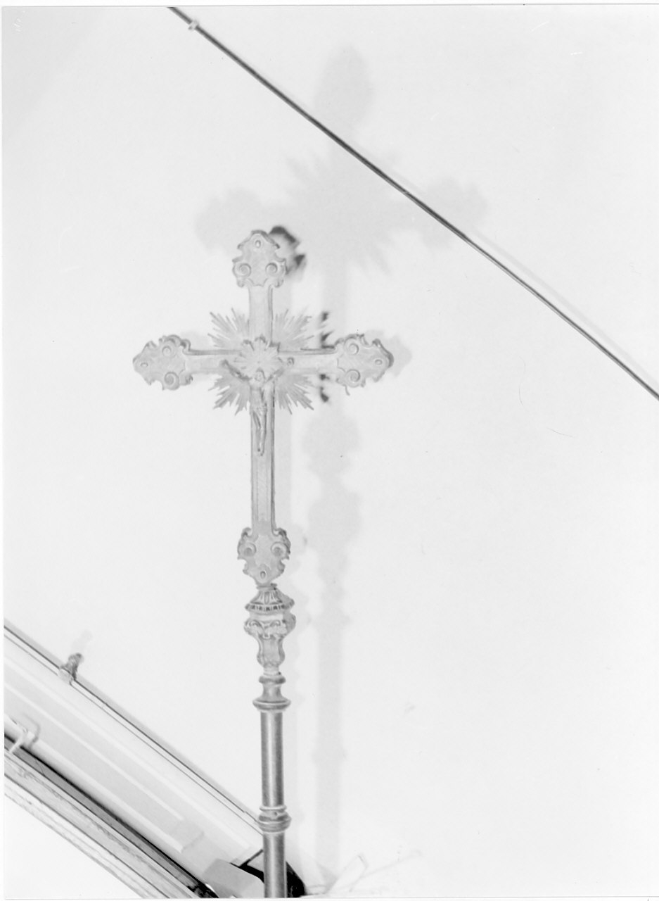 croce processionale, opera isolata - bottega calabrese (sec. XIX)