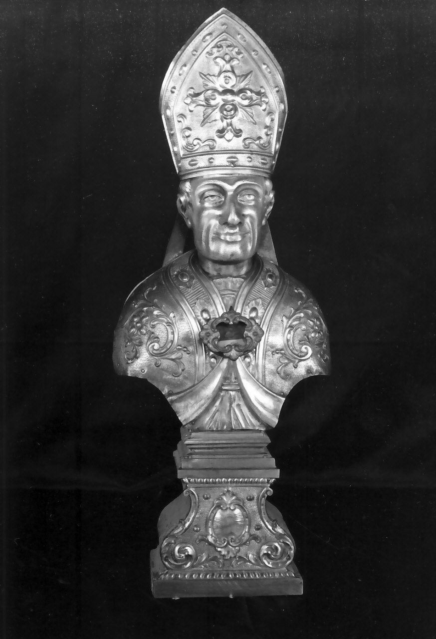 reliquiario - a busto, opera isolata - bottega calabrese (sec. XX)