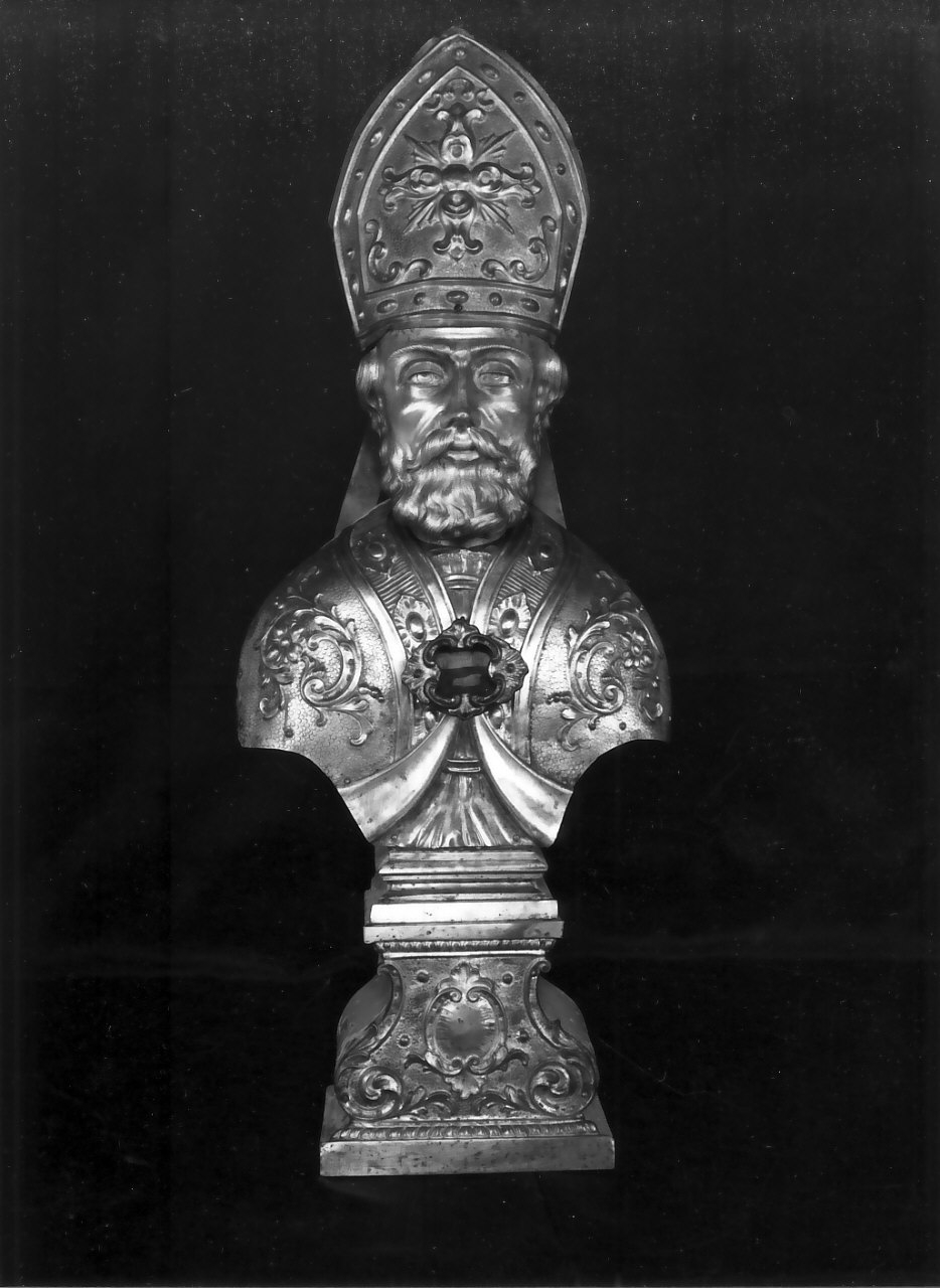 reliquiario - a busto, opera isolata - bottega Italia meridionale (sec. XX)