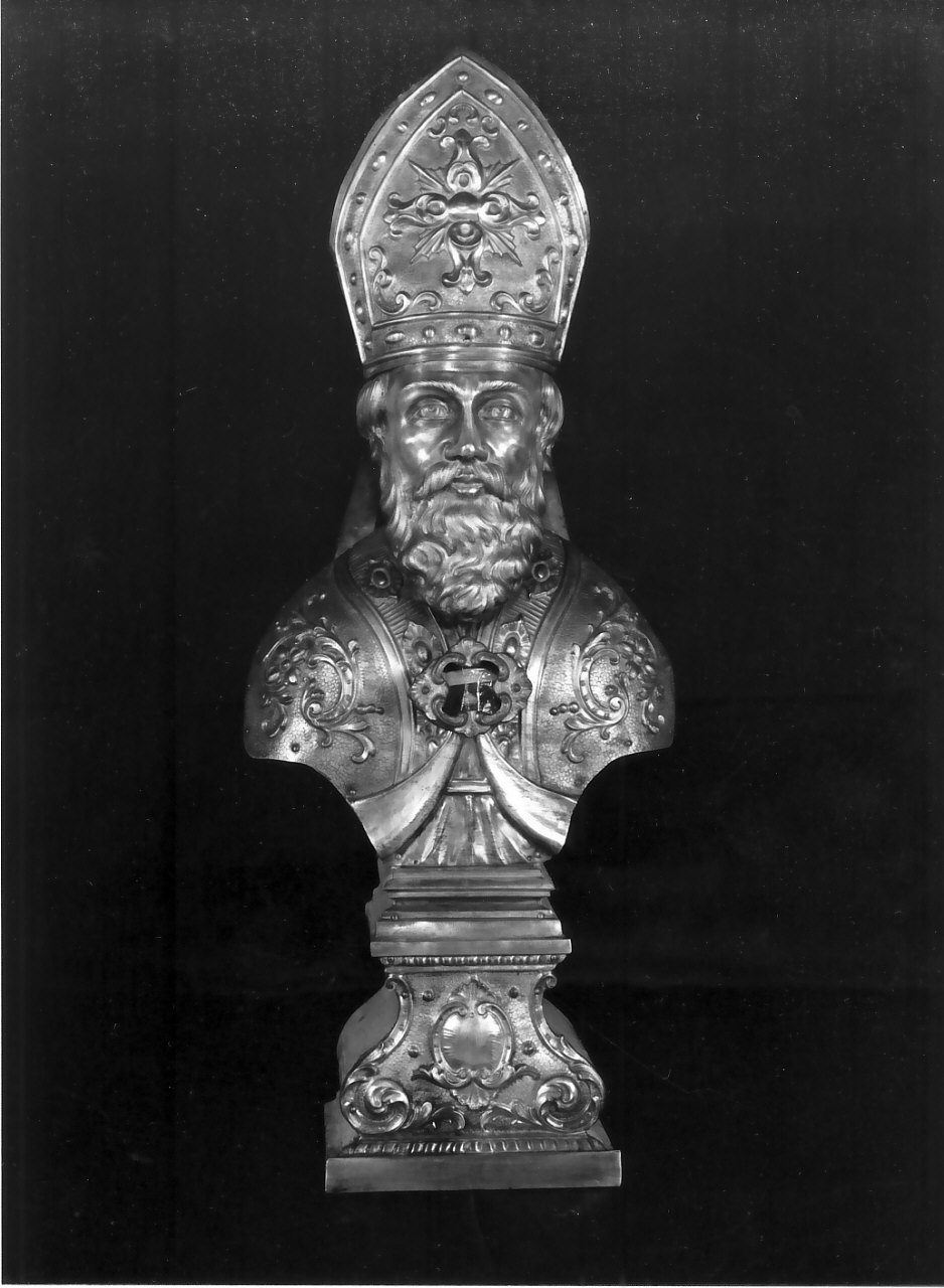 reliquiario - a busto, opera isolata - bottega Italia meridionale (sec. XX)