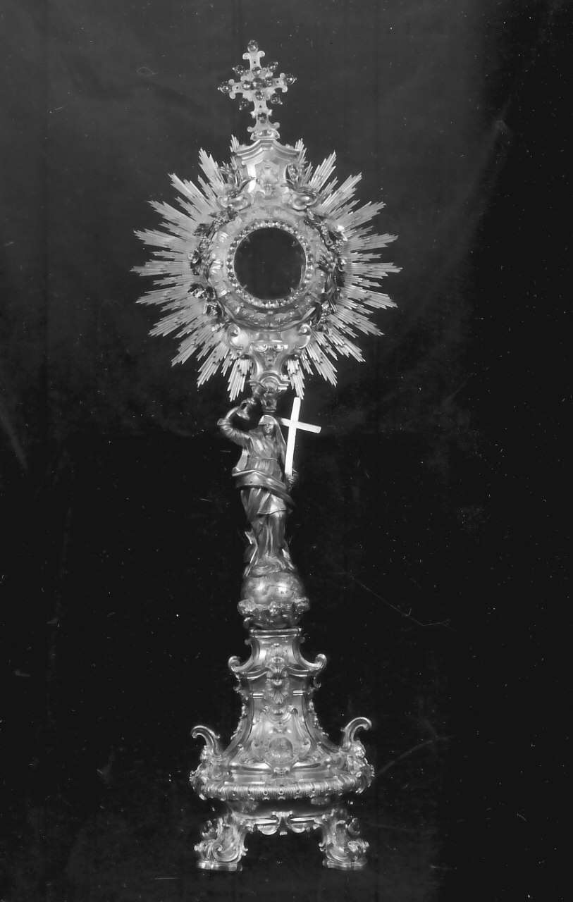 ostensorio - a raggiera, opera isolata - bottega napoletana (sec. XVIII)