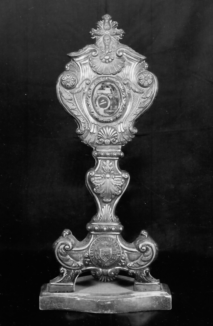 reliquiario, opera isolata - bottega napoletana (sec. XIX)