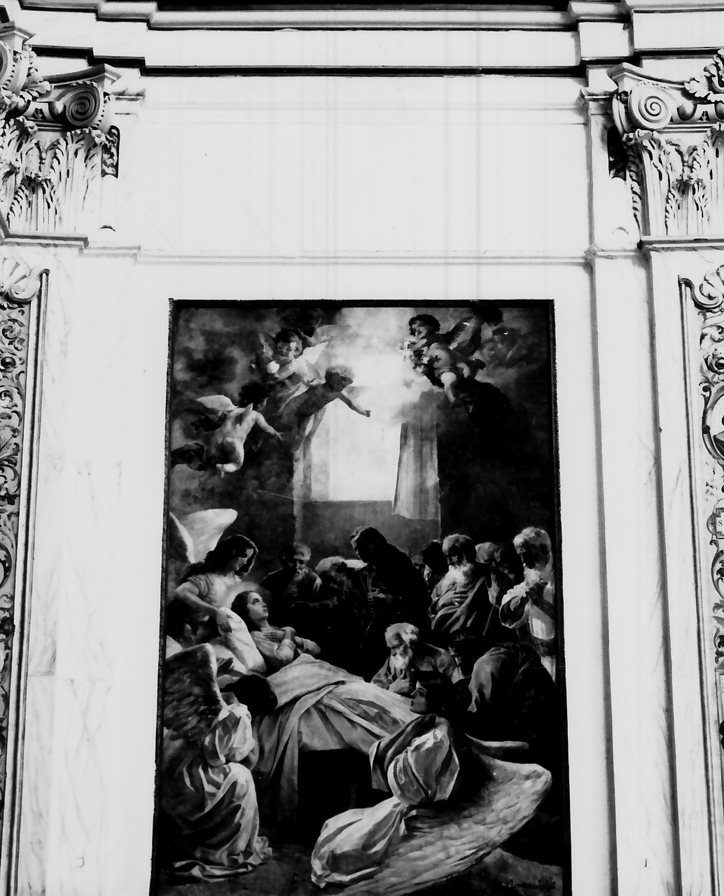 transito della Madonna (dipinto, opera isolata) di Zimatore Carmelo, Grillo Diego Antonio (sec. XX)