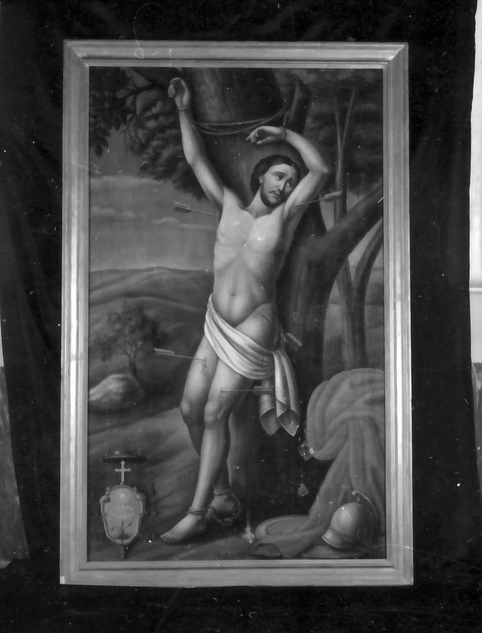 San Sebastiano (dipinto, opera isolata) - ambito Italia meridionale (fine sec. XIX)