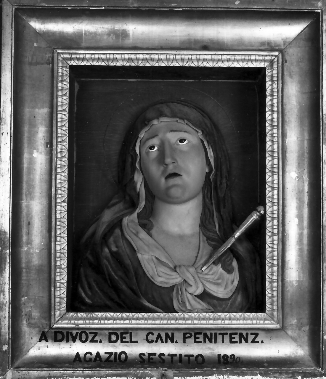 Madonna Addolorata (dipinto, opera isolata) - ambito calabrese (sec. XX)