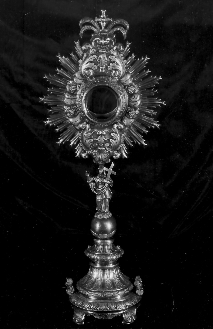 ostensorio - a raggiera, opera isolata - bottega napoletana (sec. XIX)
