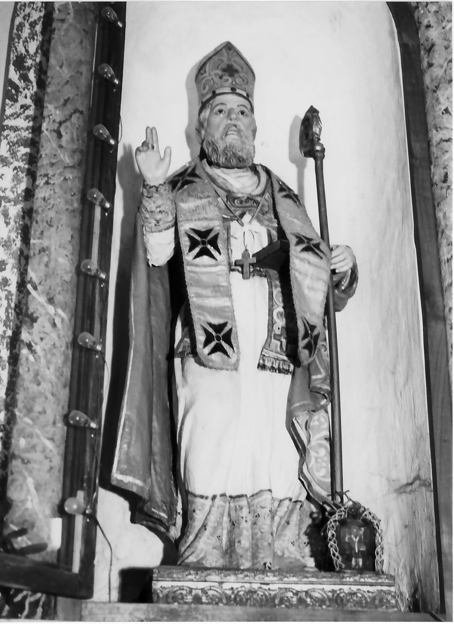 San Nicola di Bari (statua, opera isolata) - bottega Italia meridionale (seconda metà sec. XIX)