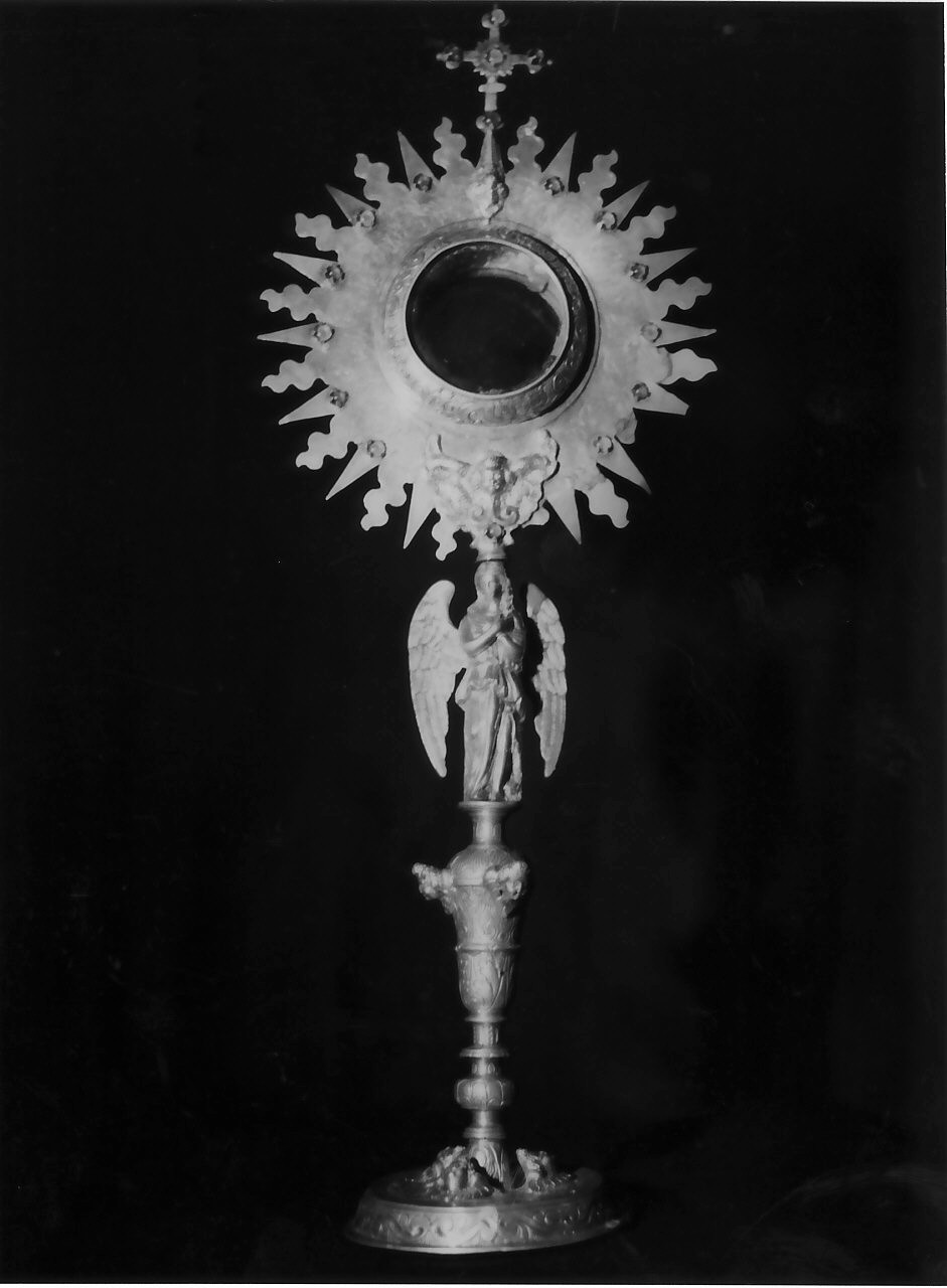 ostensorio - a raggiera, opera isolata - bottega Italia meridionale (fine sec. XIX)