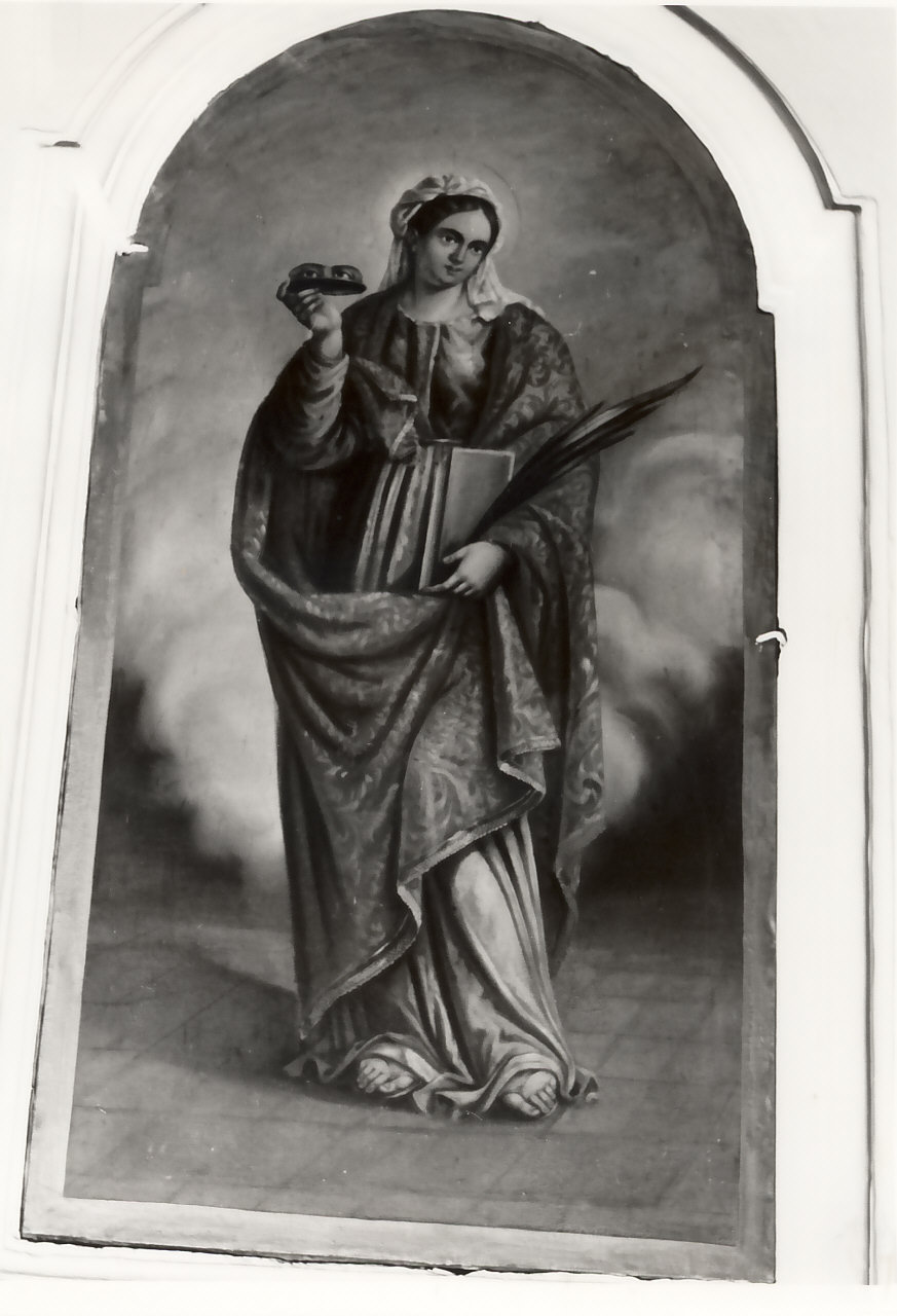 Santa Lucia (dipinto, opera isolata) - ambito Italia meridionale (sec. XIX)