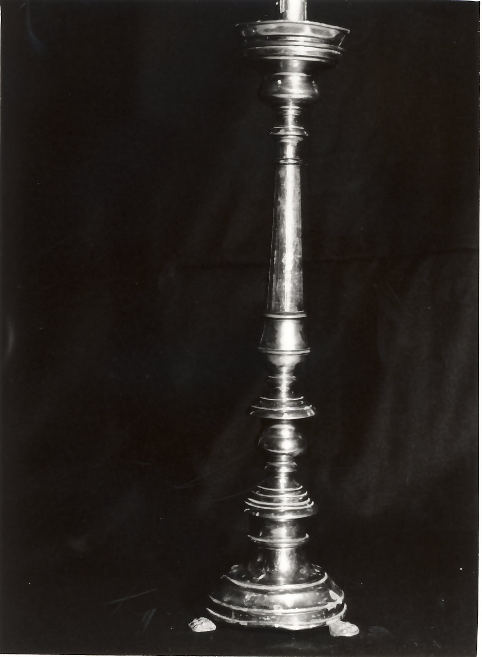 candeliere d'altare, serie - bottega calabrese (sec. XIX)