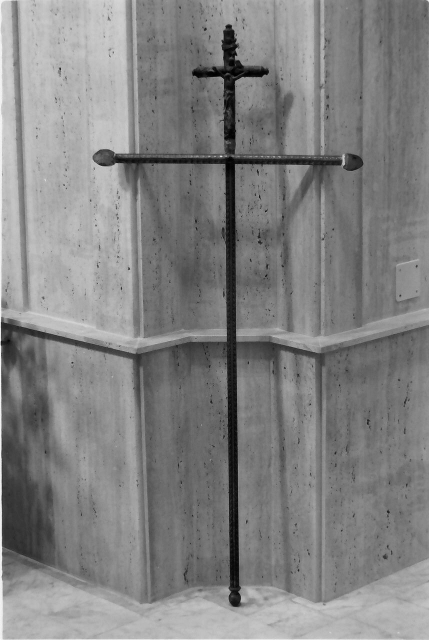 croce processionale, opera isolata - bottega Italia meridionale (sec. XIX)